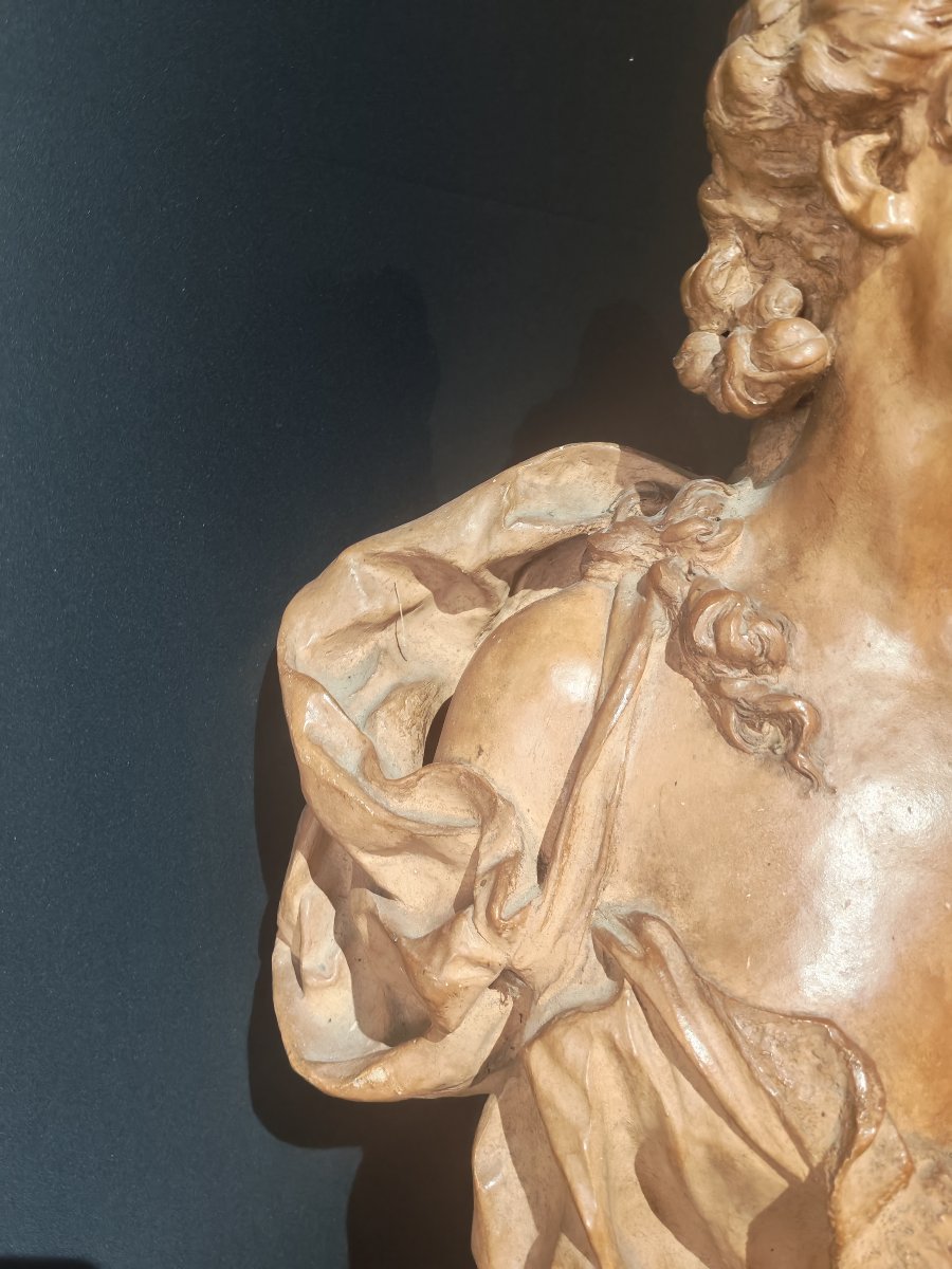 Grand modèle d'atelier de Jean-Baptiste Carpeaux , (1827-1875)  buste aux roses XIXeme-photo-4