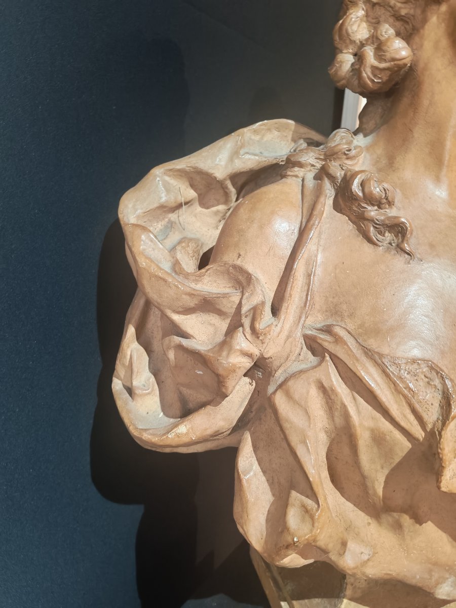 Grand modèle d'atelier de Jean-Baptiste Carpeaux , (1827-1875)  buste aux roses XIXeme-photo-4