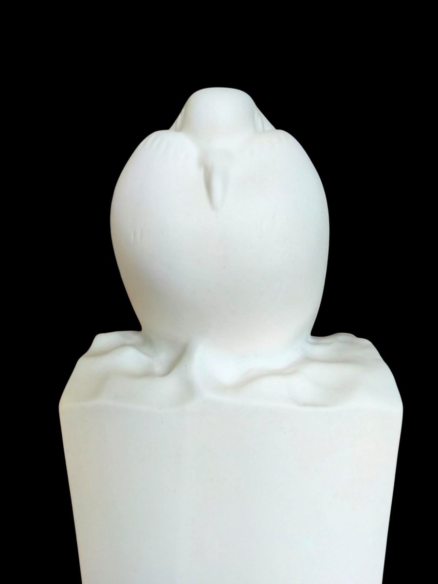 Sèvres Biscuit Porcelain Bearing The Signature Of The Sculptor Pompon.-photo-3