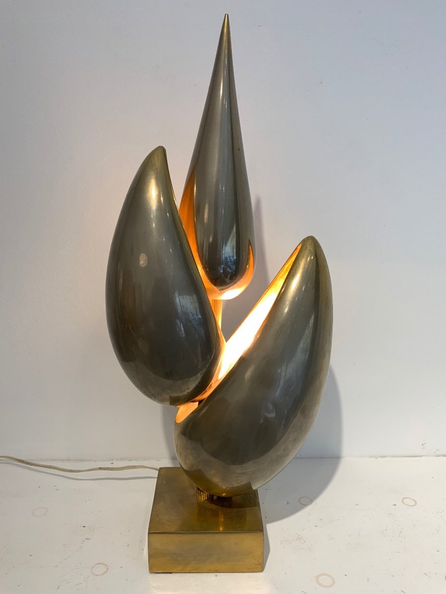 Lampe Sculpture Par Michel Armand