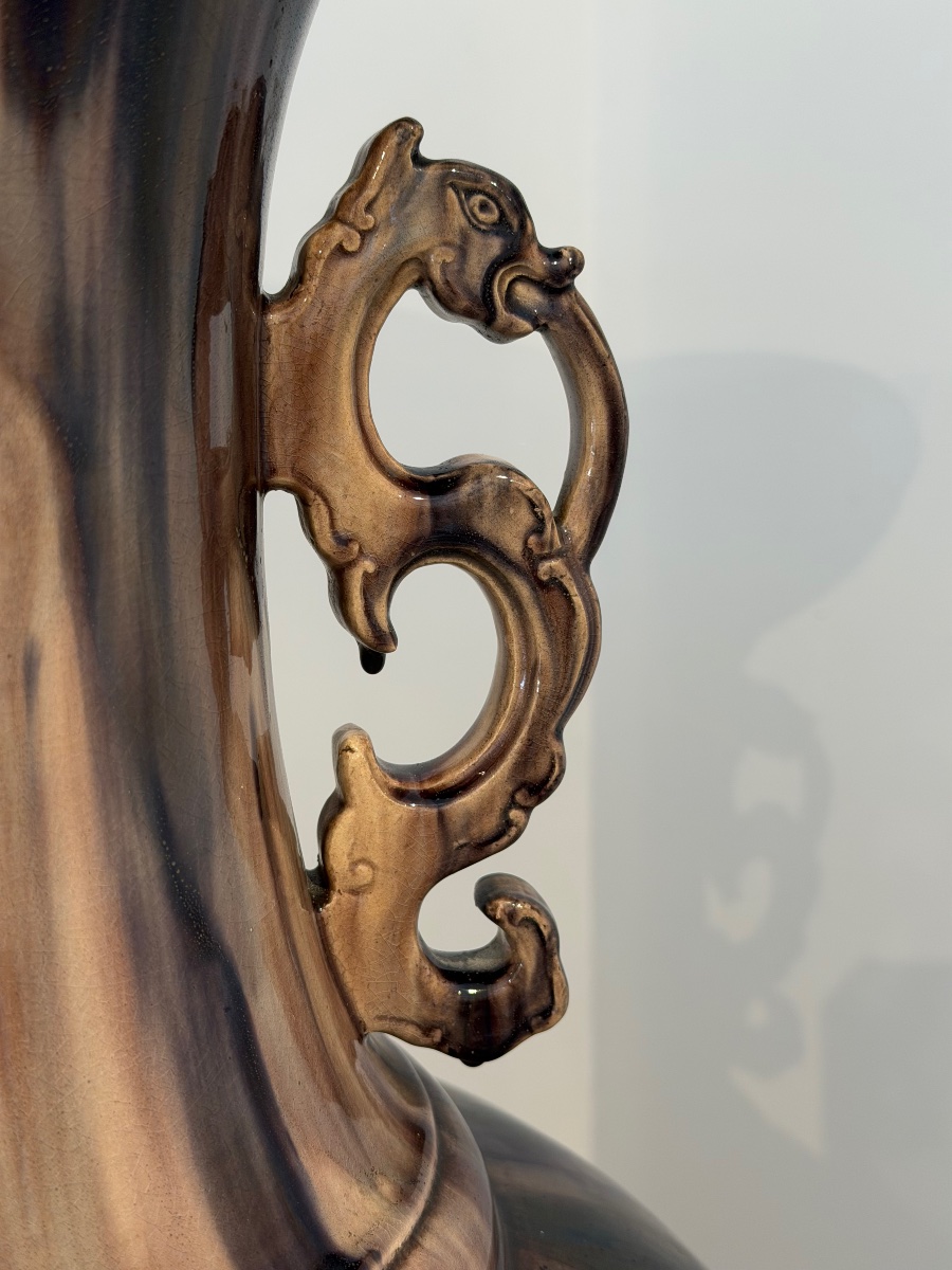 Très grand vase Eugène Victor Collinot -photo-4