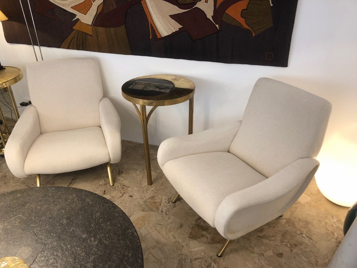 Pair Of Lady Armchairs By Marco Zanuso-photo-2