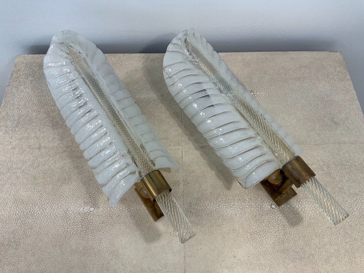 2 Pairs Of  André Arbus And Véronèse Wall Lights-photo-2