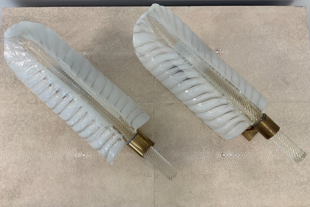 2 Pairs Of  André Arbus And Véronèse Wall Lights-photo-3