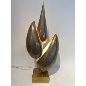 Lampe Sculpture Par Michel Armand