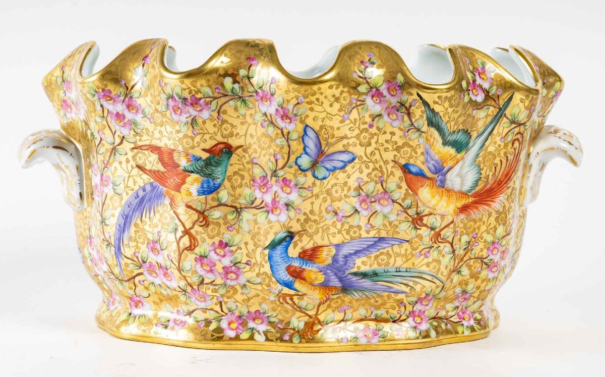 Le Tallec: Canopy With Polychrome Birds And Butterflies-photo-2