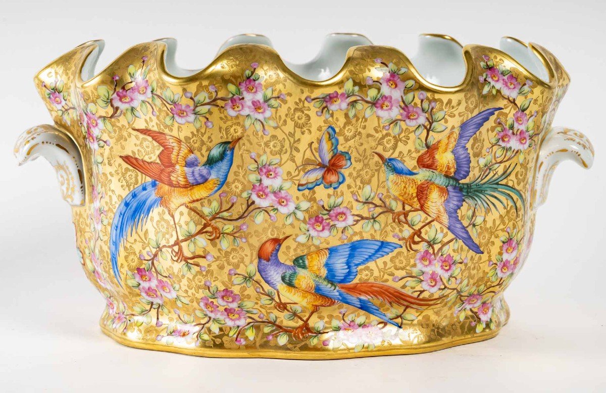 Le Tallec: Canopy With Polychrome Birds And Butterflies