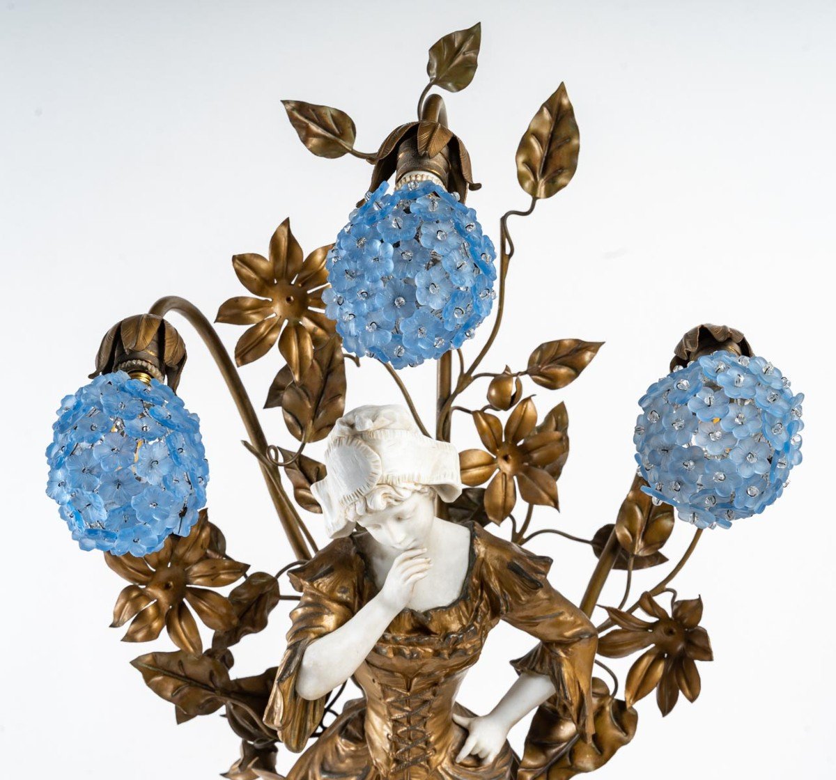 Lampe  " PERRETTE et le POT au LAIT " par MEDNAT sculpteur-photo-2