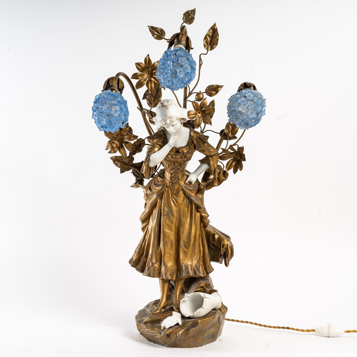 Lampe  " PERRETTE et le POT au LAIT " par MEDNAT sculpteur-photo-6