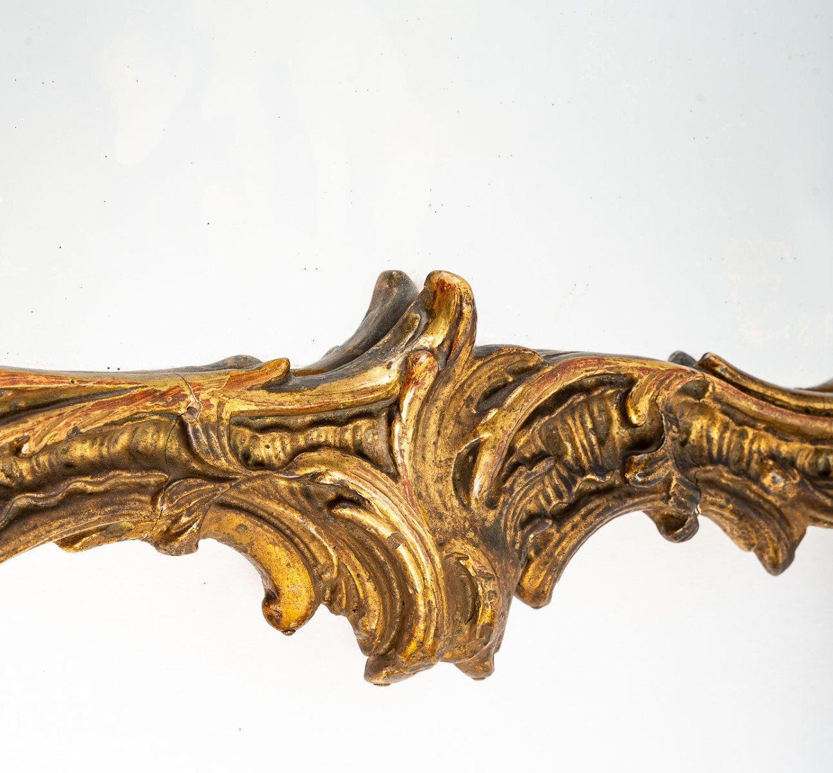 Petit miroir St. LOUIS  XV  bois doré-photo-2