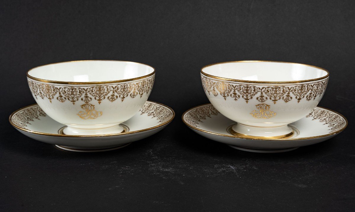 Pair Of Sèvres Bowls By "tristan Etienne Joseph" Gilder 1870