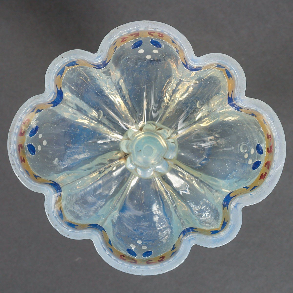 Verre opalescent et émaillé Venise  début XIXème siècle" SALVIATI "-photo-1