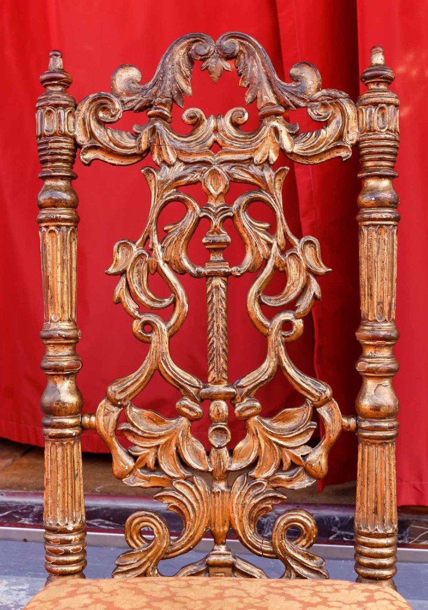 17th Century Giltwood Chair-photo-1