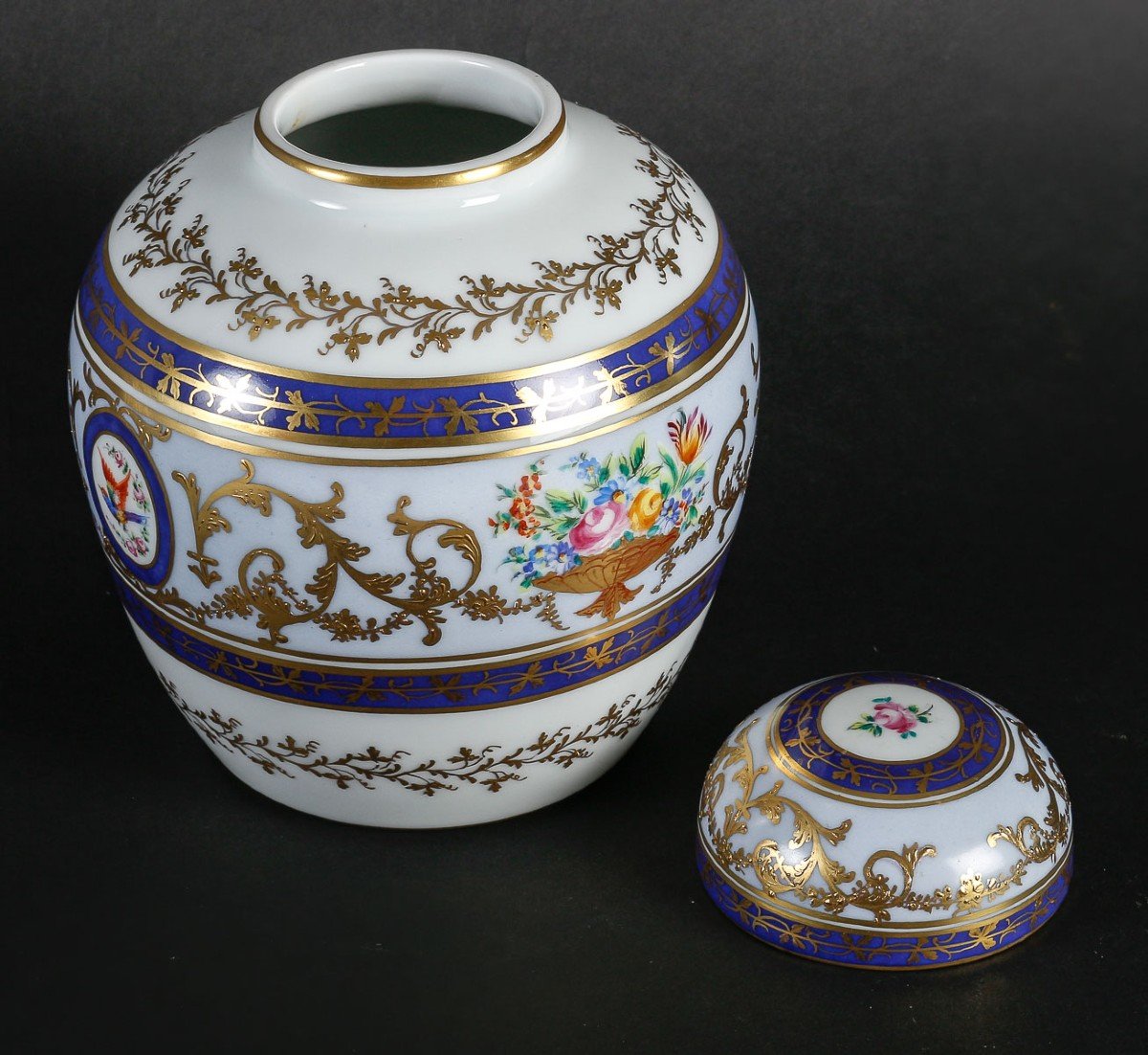 Le Tallec “ginger Pot” Baron Jourdan Bleu-photo-2