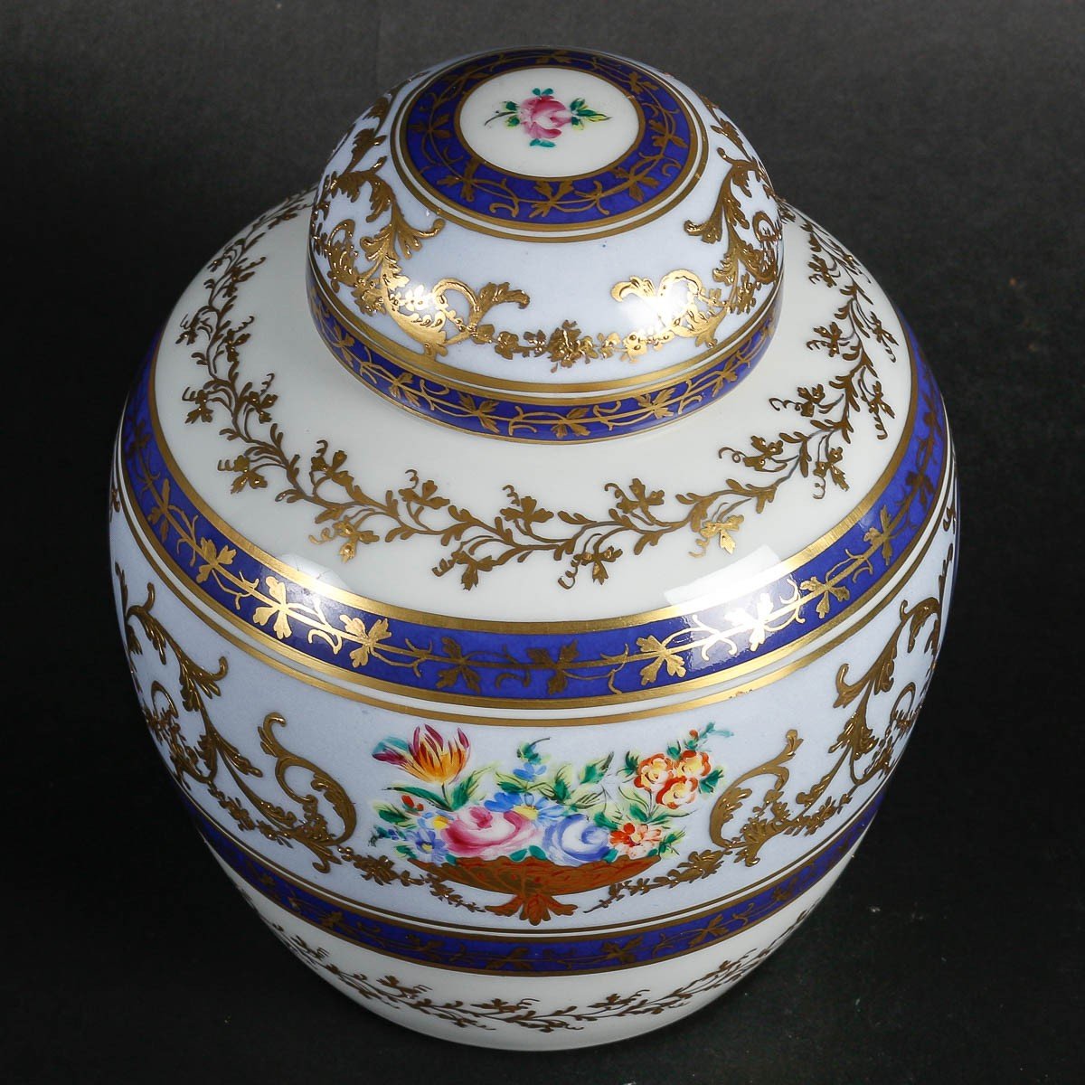 Le Tallec “ginger Pot” Baron Jourdan Bleu-photo-2