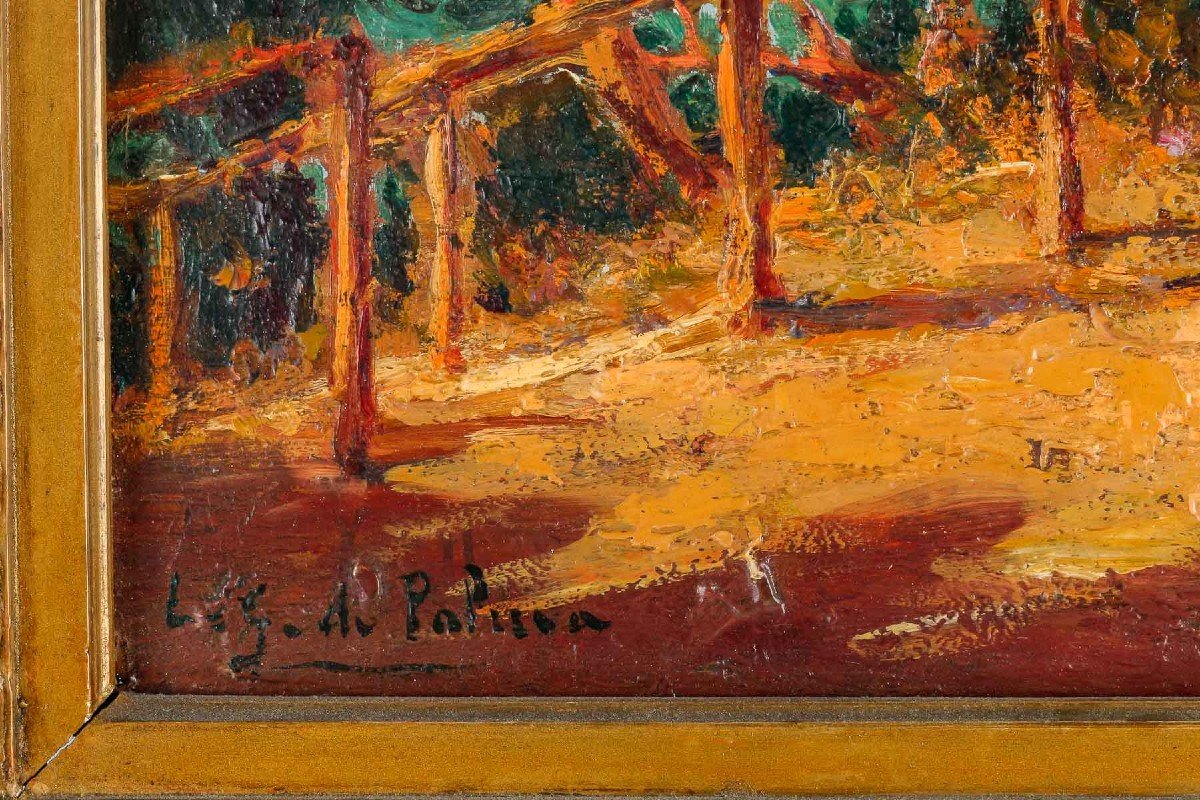 Léon Jean Giordano Di Palma (19th/20th Century) “seaside In The Mediterranean”-photo-5