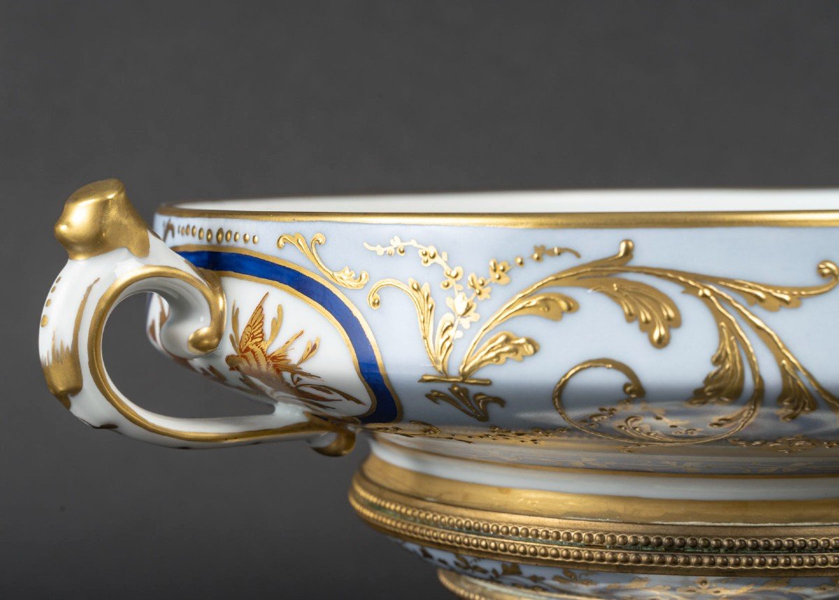 Le Tallec: “large Baron Jourdan Bleu Covered Cup On Foot” Covered-photo-7