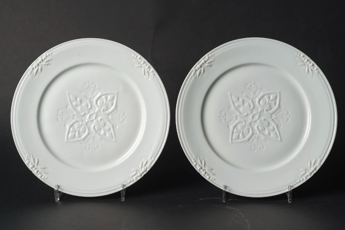 Cinq Assiettes Du  Service Cérès Riche  "jean Pouyat" 1855 Limoges -photo-4