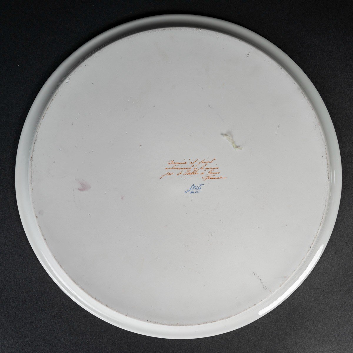 Le Tallec: Orangeade Jug And Its “baron Jourdan Bleu” Tray-photo-4