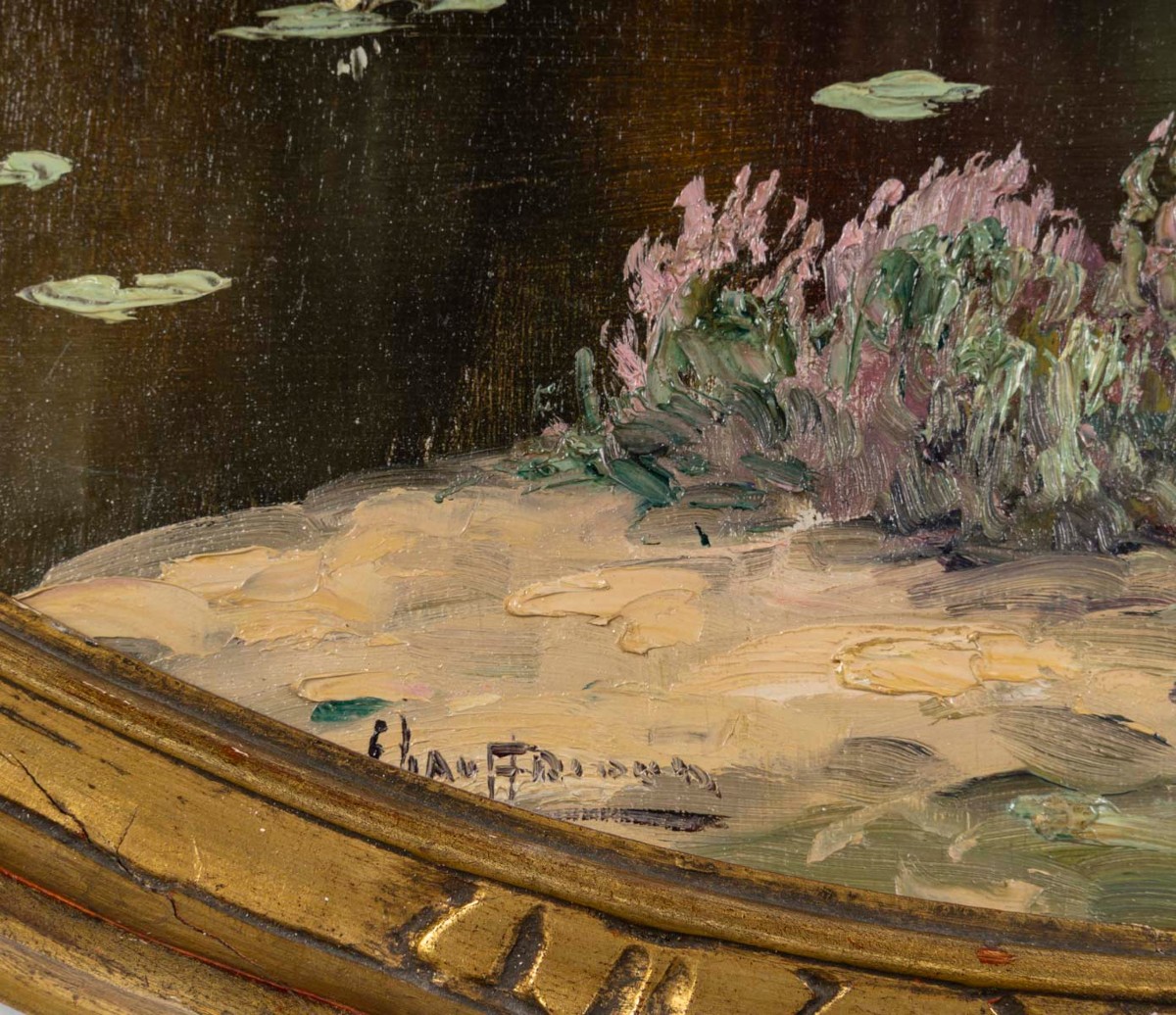 "the Water Lily Pond 1920 Emile Gauffriaud (1877/1955)     -photo-3