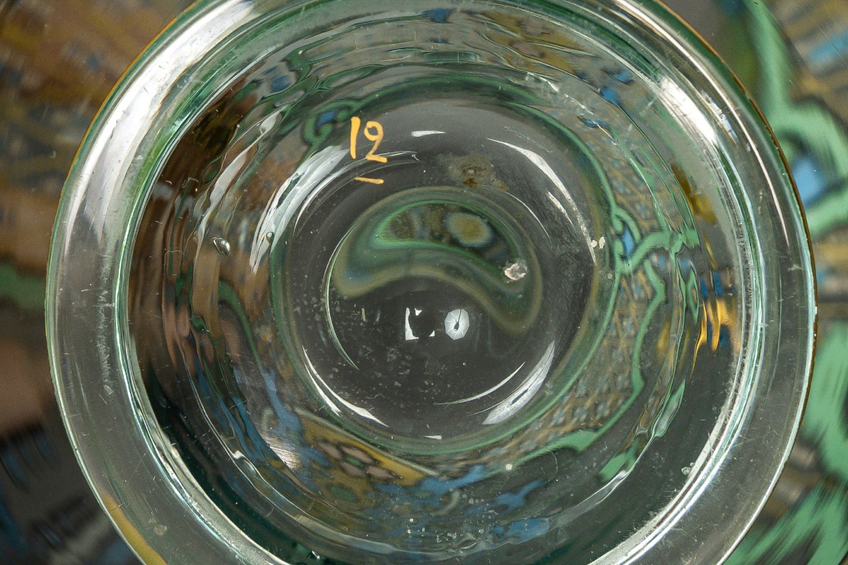 Pair Of Enamelled Vases "imberton" France 1880-photo-2