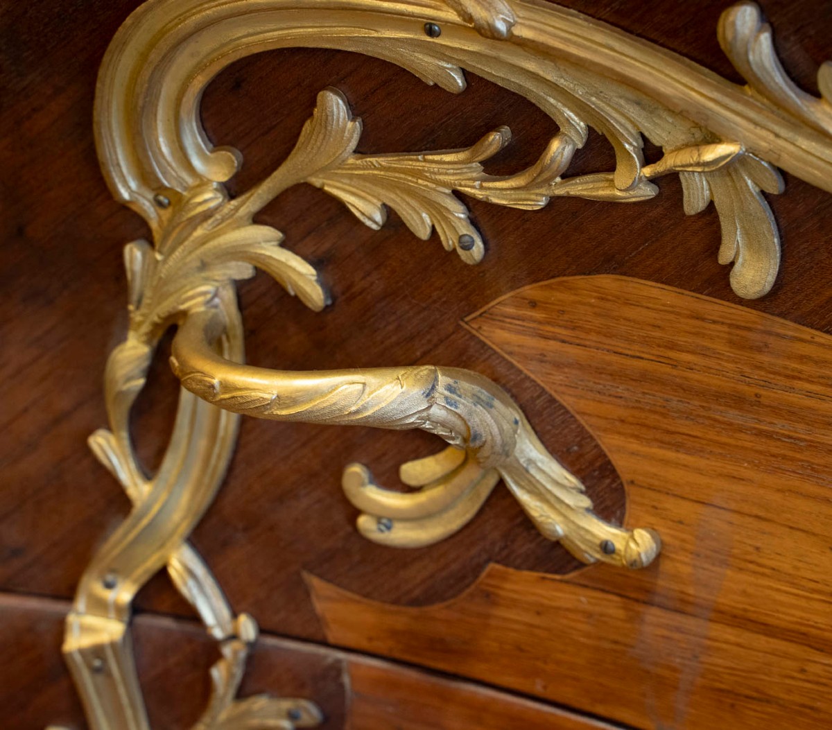 Louis XV Style Chest Of Drawers With Chinese Decoration, 19th Century-photo-5