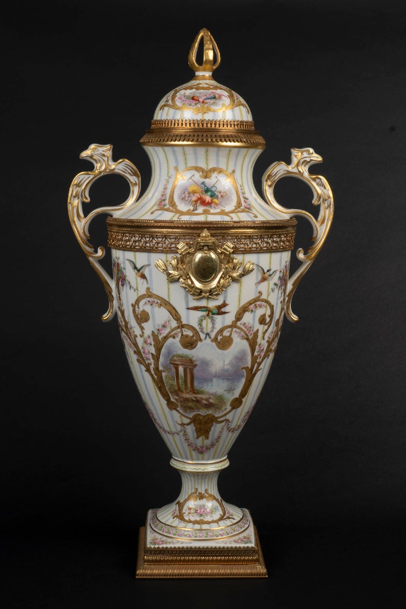 Grand Vase couvert  At. à Le Tallec Paris 1930-photo-2
