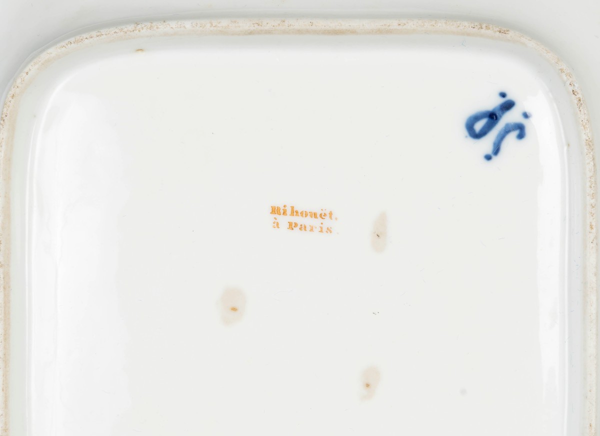 Service à  Thé "Jacob PETIT "fleuri peint par" Rihouet" Paris circa 1825-photo-4