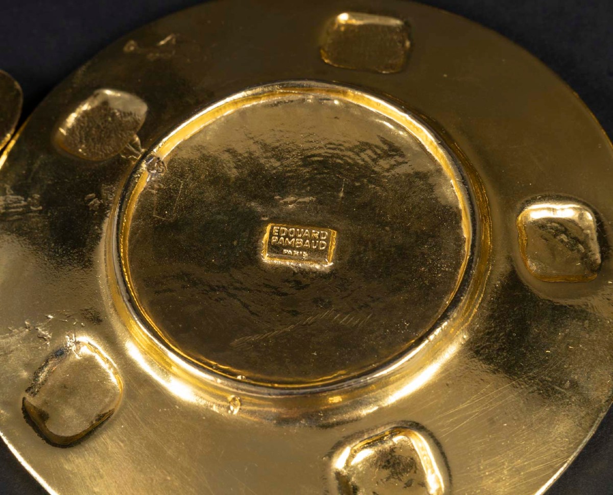 9 Cups And Saucers + Spoons "edouard Rambaud + Haviland And Parlon Limoges" Vintage-photo-7