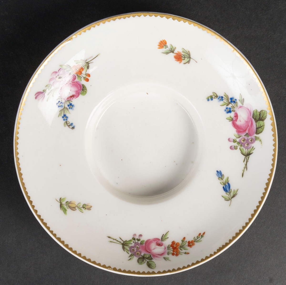 Paris "Tasse Trembleuse XVIIIème siècle " aux bouquets de fleurs-photo-4