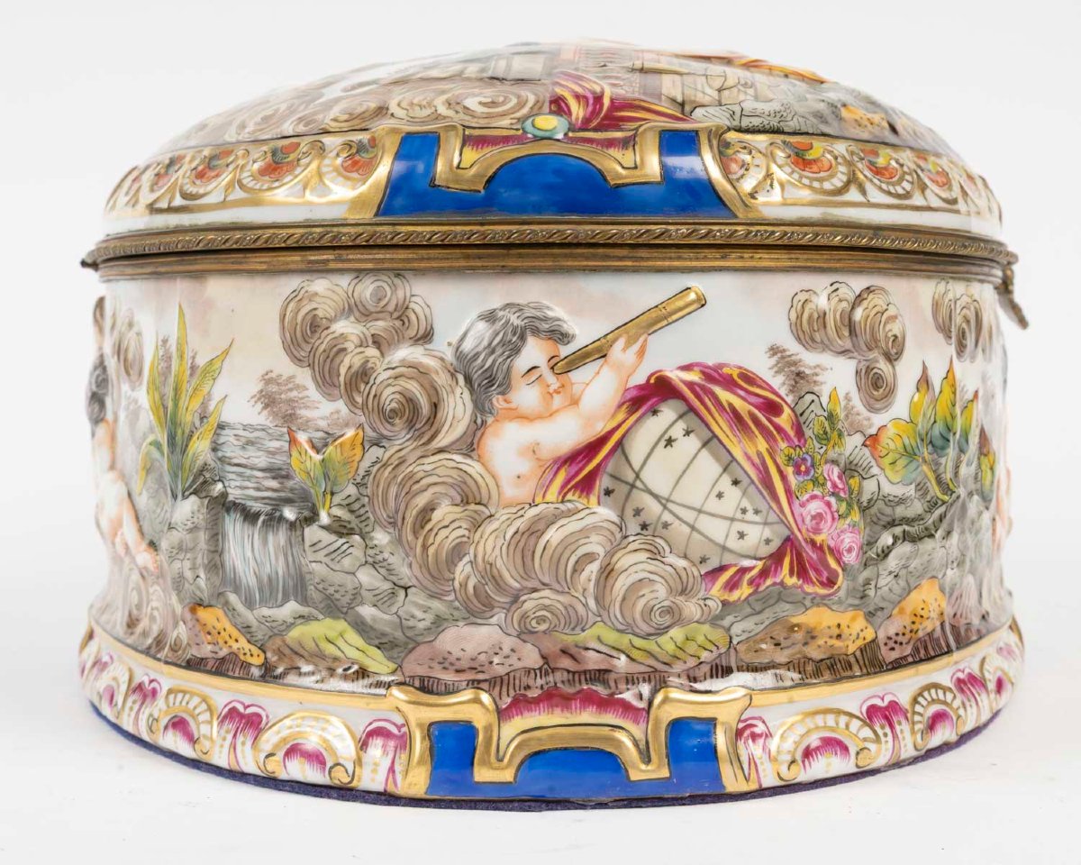 Grand Coffret à Bijou " Naples " Femme à sa toilette (  fin XIX  )-photo-2