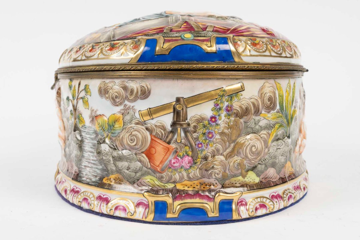 Grand Coffret à Bijou " Naples " Femme à sa toilette (  fin XIX  )-photo-6