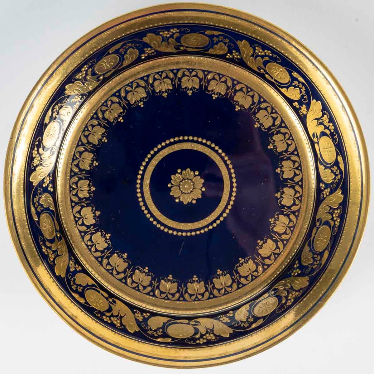 Tasse Bleu de four et Or  (fin XVIII ) "Vienne "-photo-3