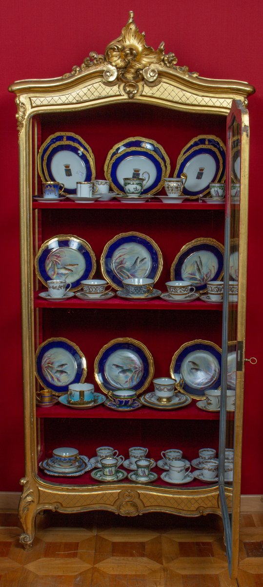 Vitrine En Bois Doré (xixème)-photo-3