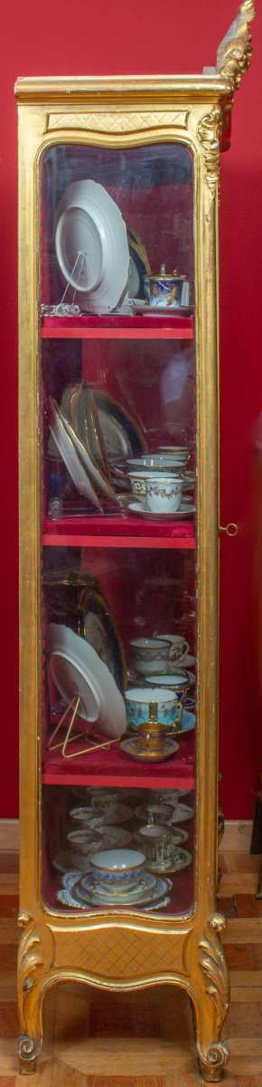 Vitrine En Bois Doré (xixème)-photo-4