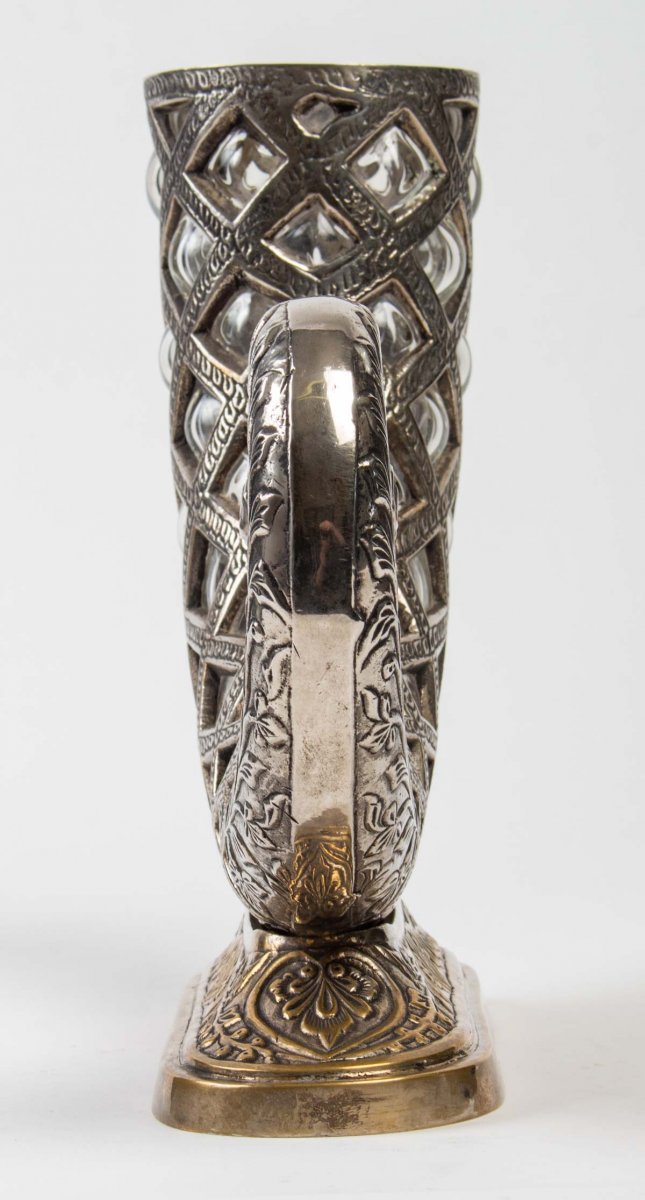 Abundance  Horn In Sylver Bronze And Cristal-photo-4