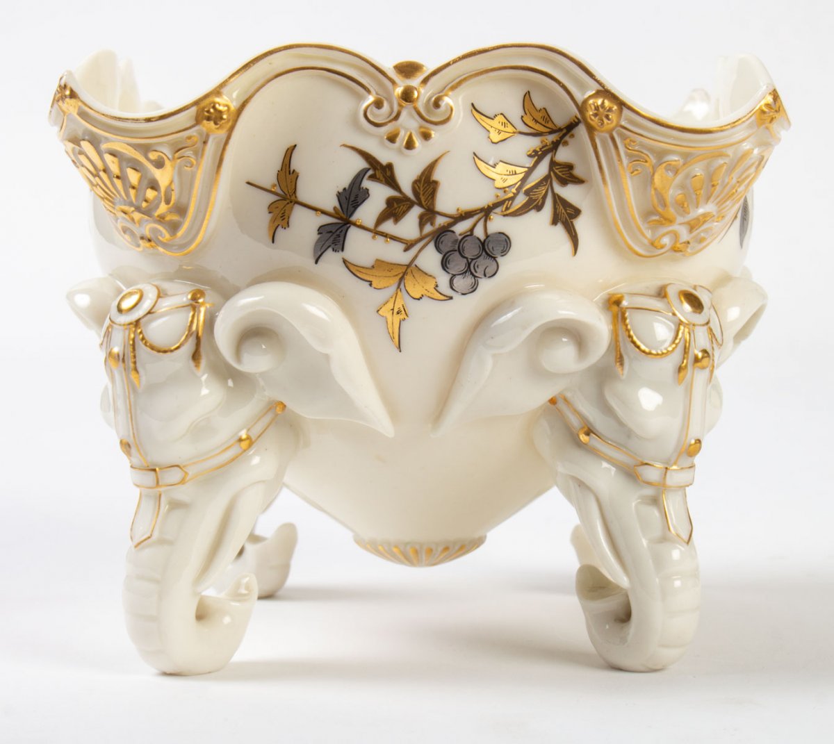 Trois coupes  aux Eléphants   (Royal Worcester)-photo-8