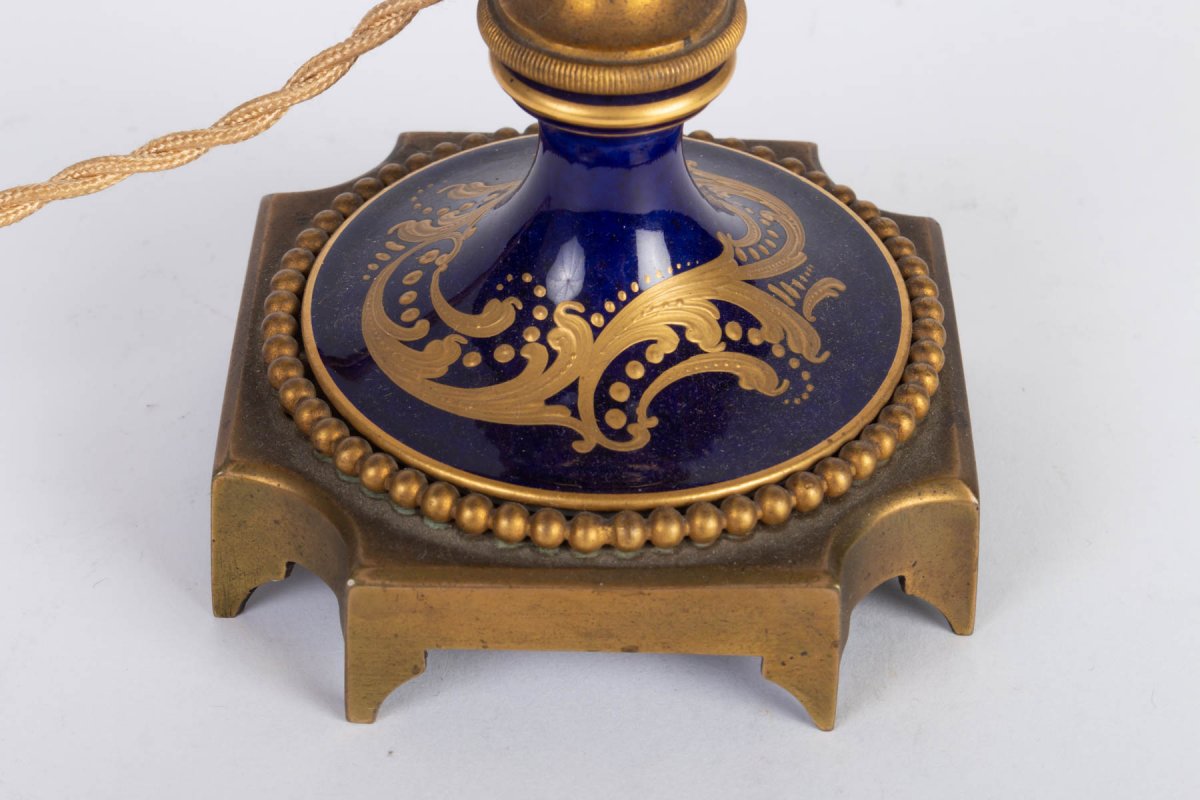 Lamp Blue Of Sèvres XIXene-photo-2