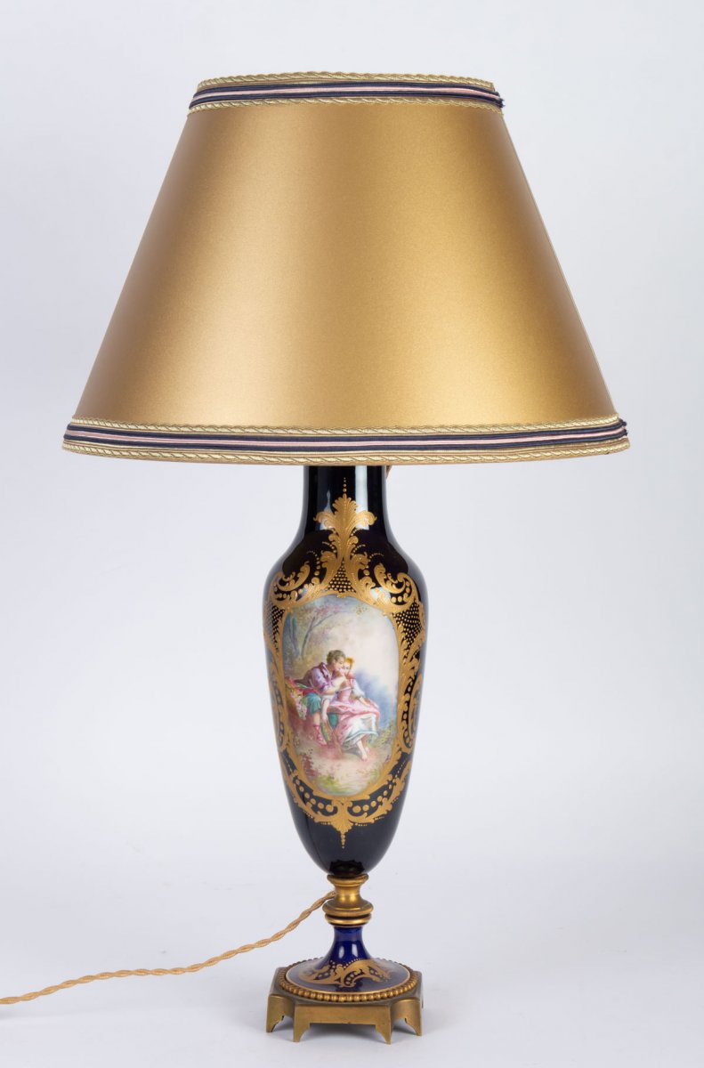 Lamp Blue Of Sèvres XIXene
