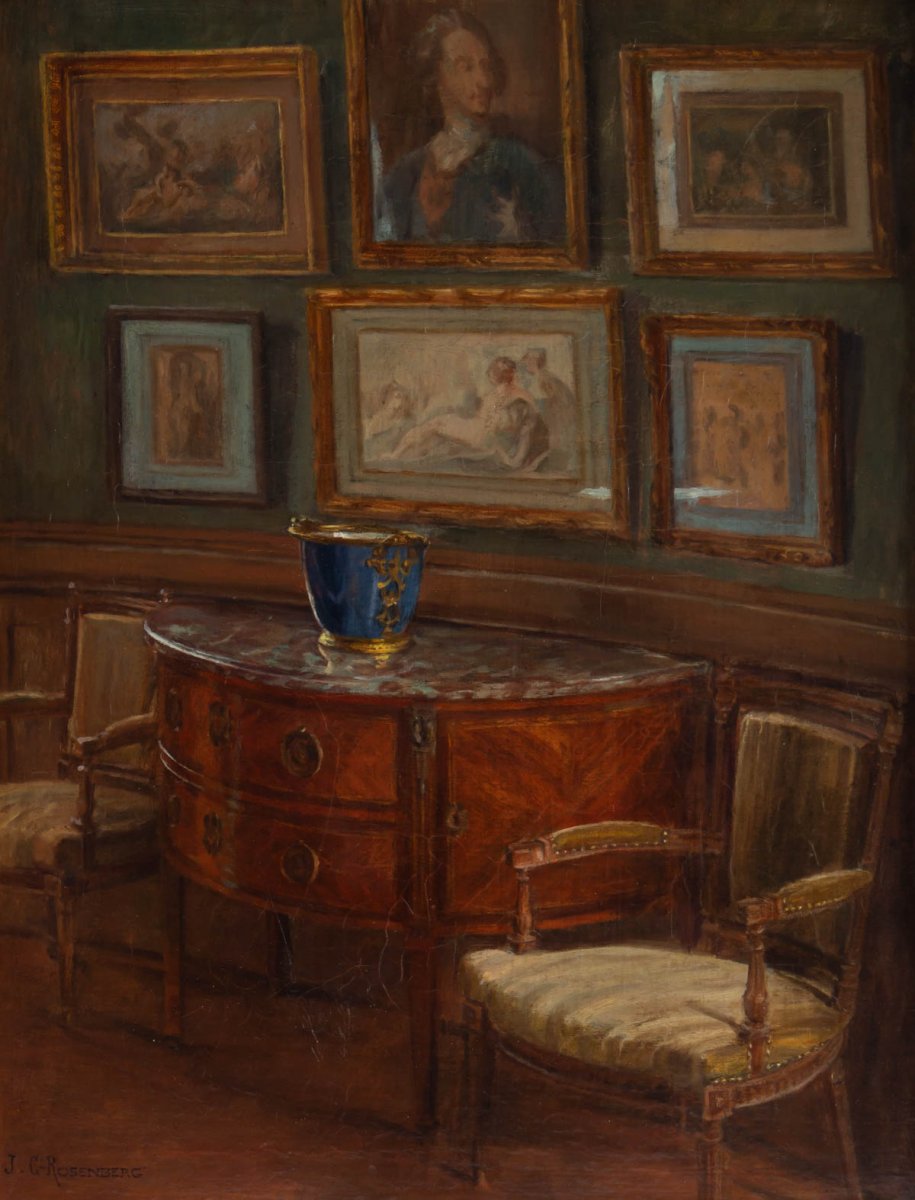 J.C.Rosenberg    Scène d'intérieur (XIXème)-photo-2