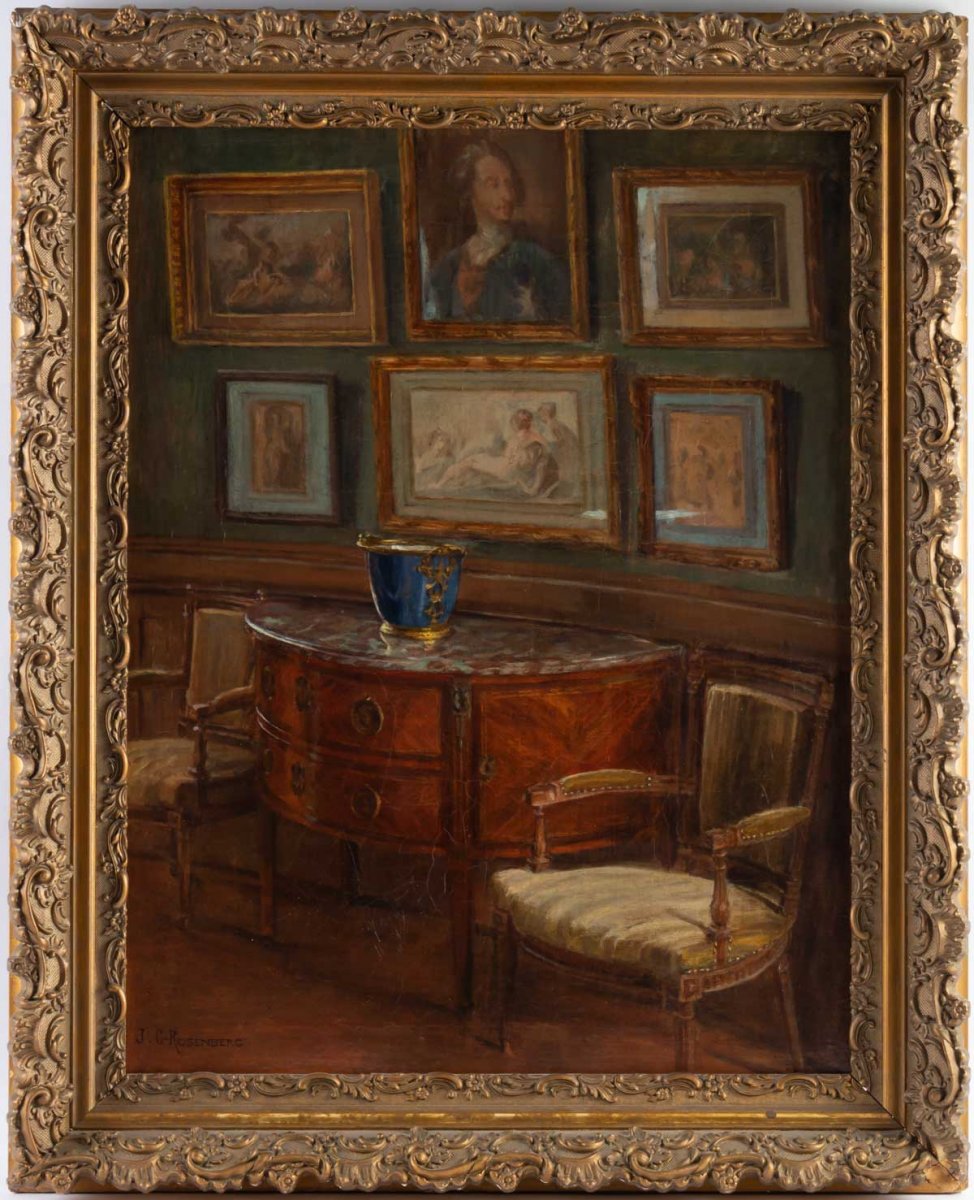 J.C.Rosenberg    Scène d'intérieur (XIXème)-photo-5