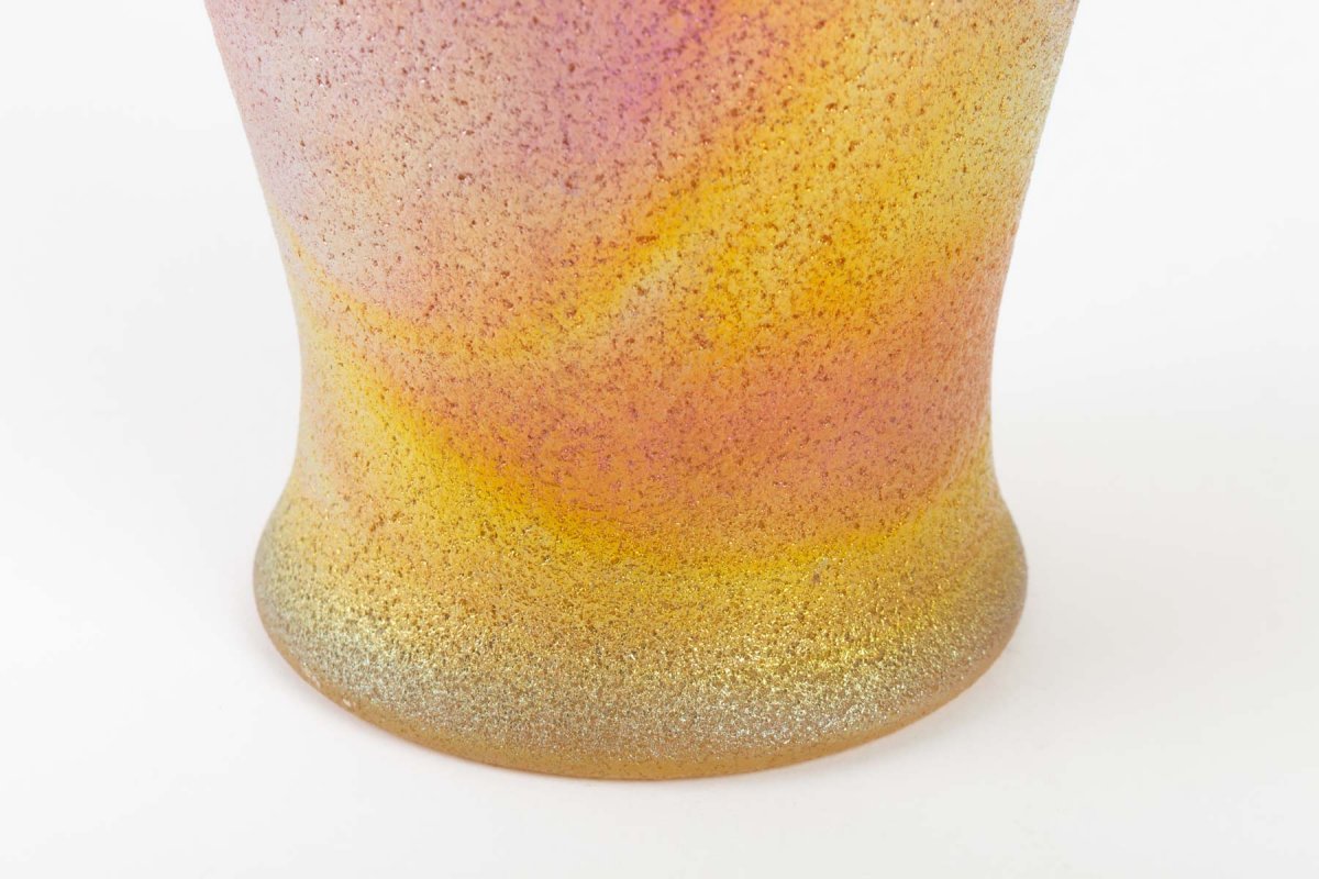 Cristaleries Vase By Pantin 1890 "rain 'bow"-photo-4