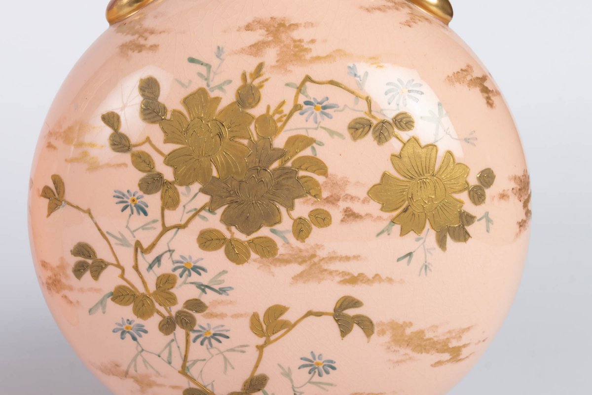 Paire de Vases Royal Worcester    XIXème-photo-3
