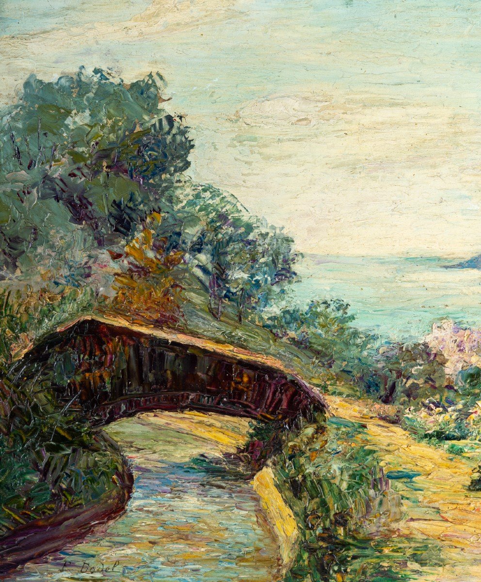 Surroundings Of Cannes By Elisabeth Dodel Circa 1910-photo-4