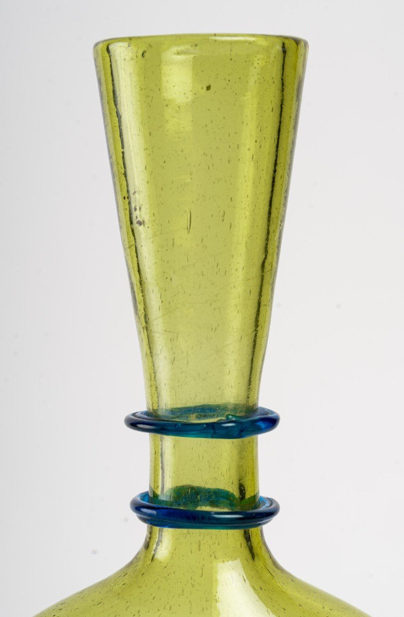 Venitian Vase Green Absinthe   (  Last 18een /first 19een Century )-photo-3