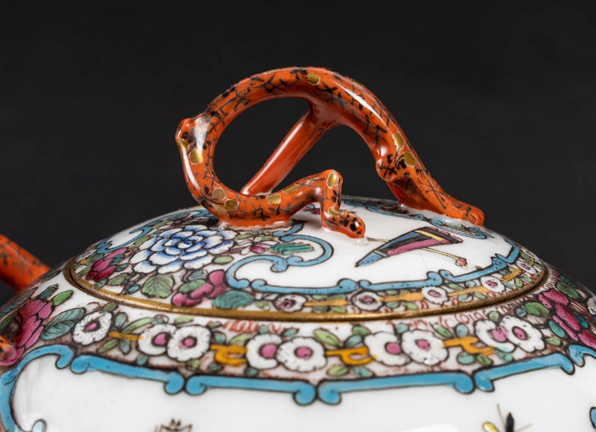 Butterfly Tea Service "bayeux" France 1820/1830-photo-5