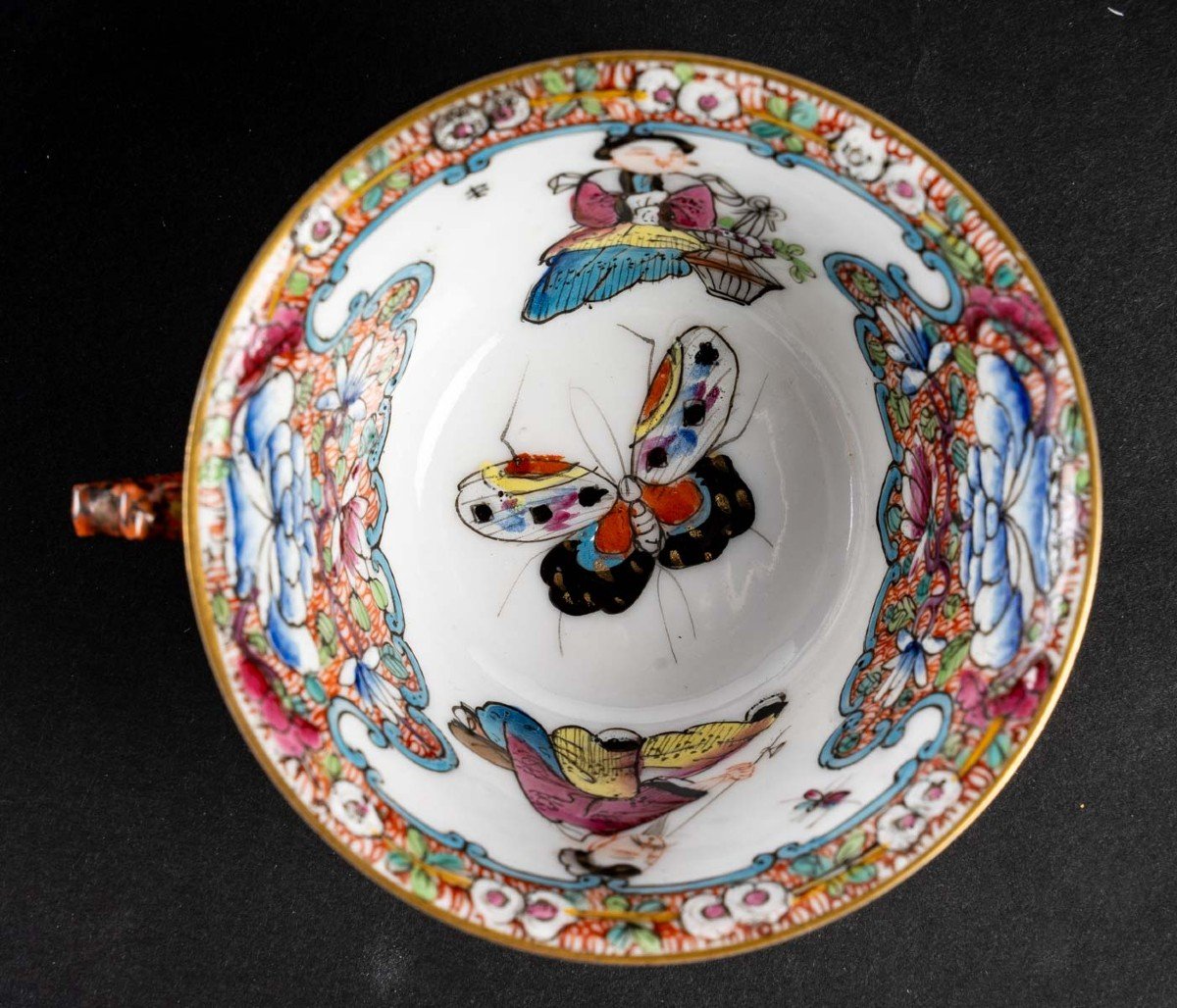Butterfly Service Part: Bayeux By Joachin Langlois (1820/1830) France-photo-7