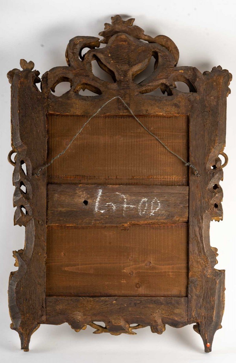 Louis XVI Mirror In Gilded Wood-photo-2