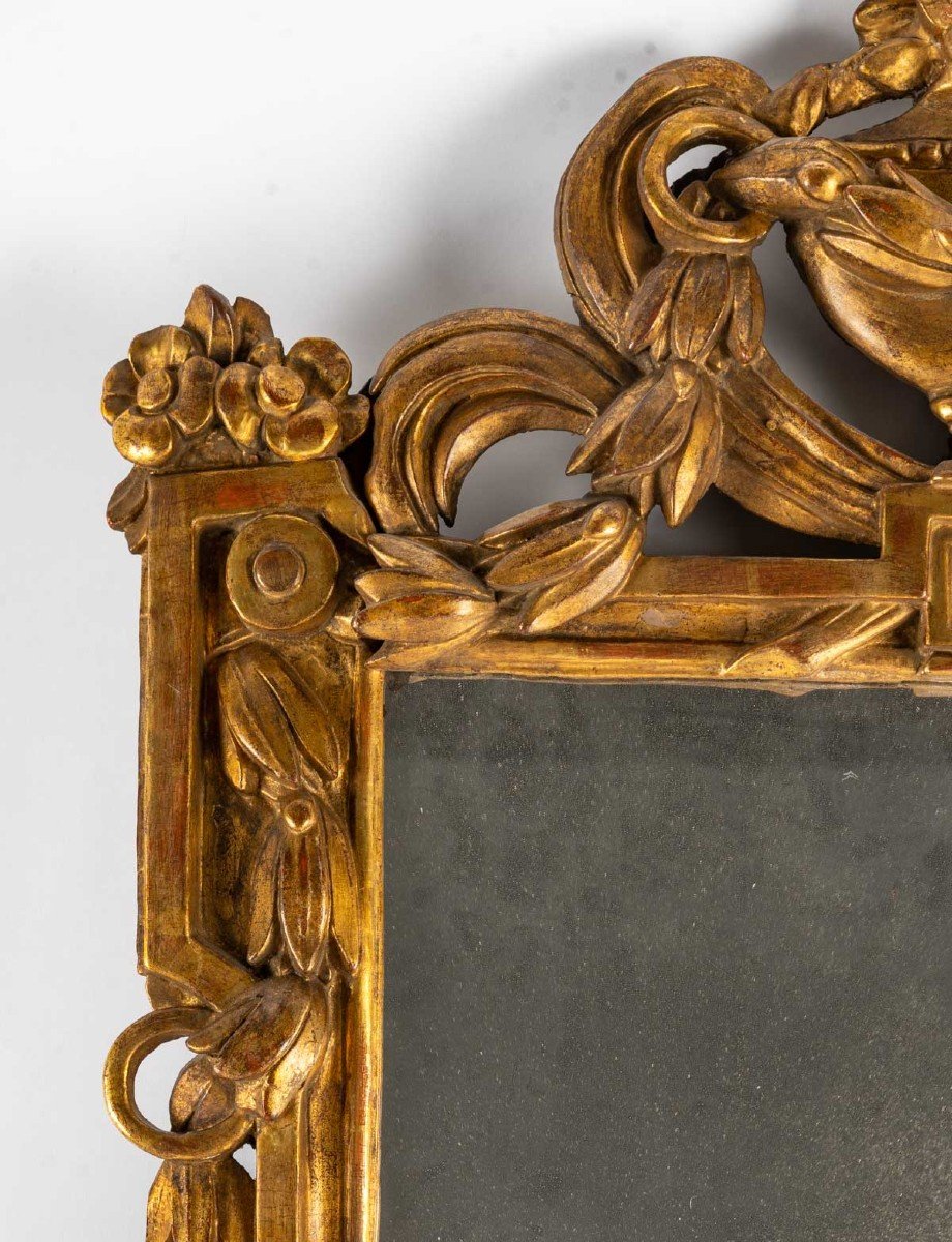 Louis XVI Mirror In Gilded Wood-photo-4