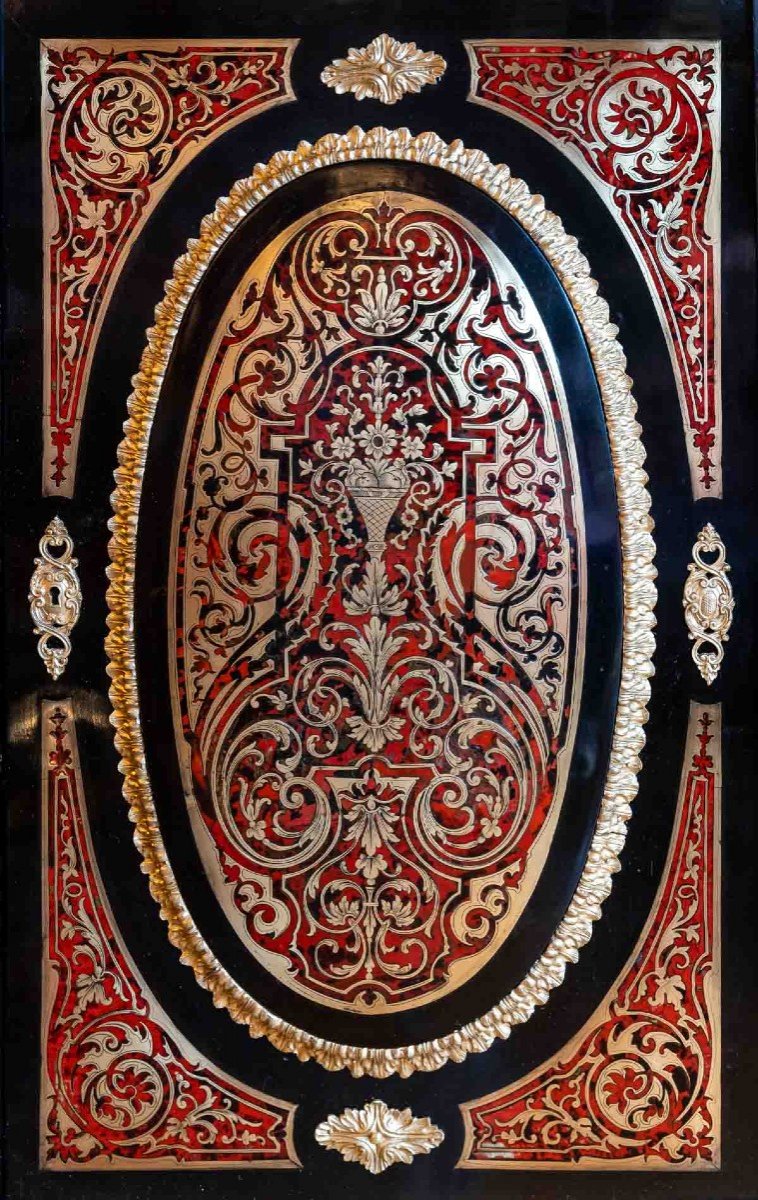 Furniture At Support Height In Boulle Marquetry (xix Th Century)-photo-6